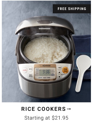 Rice Cookers Starting at $21.95