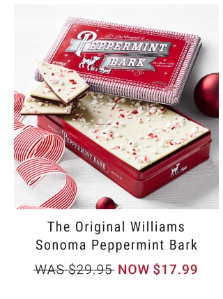 The Original Williams Sonoma Peppermint Bark NOW $17.99