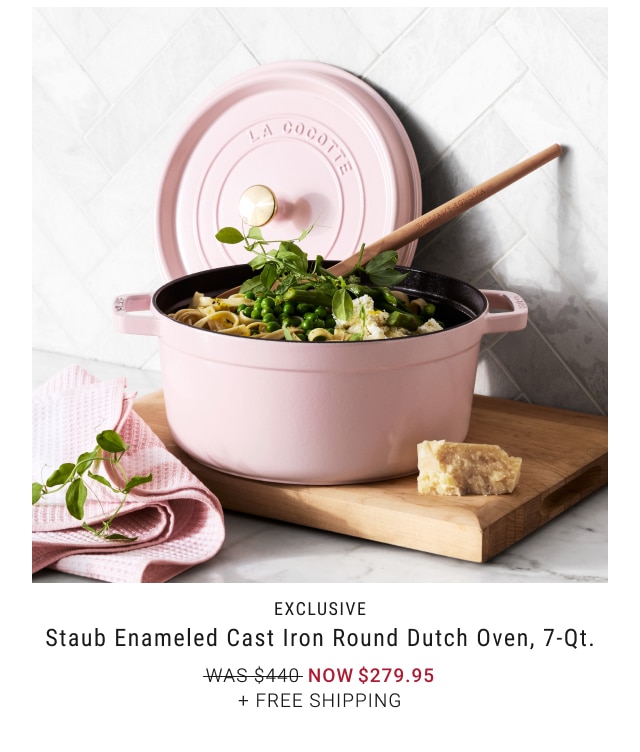 exclusive - Staub Enameled Cast Iron Round Dutch Oven, 7-Qt. NOW $279.95 + free shipping