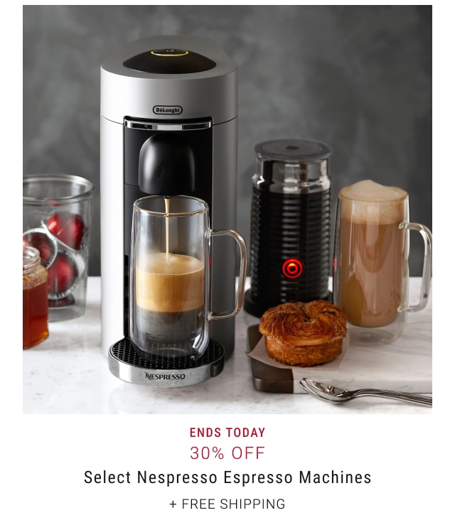 Ends Today - 30% Off Select Nespresso Espresso Machines + free shipping