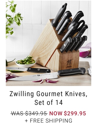 Zwilling Gourmet Knives, Set of 14 NOW $299.95 + Free Shipping