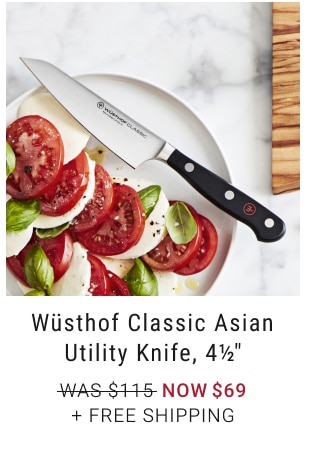 Wüsthof Classic Asian Utility Knife, 4½" NOW $69 + Free Shipping