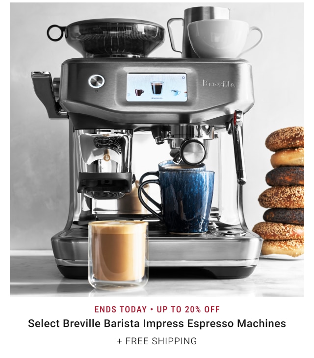 Ends Today - Up to 20% Off Select Breville Barista Impress Espresso Machines + FREE SHIPPING