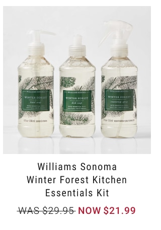 Williams Sonoma Winter Forest Kitchen Essentials Kit NOW $21.99