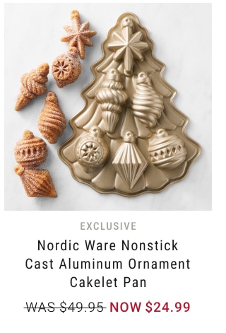 exclusive - Nordic Ware Nonstick Cast Aluminum Ornament Cakelet Pan NOW $24.99