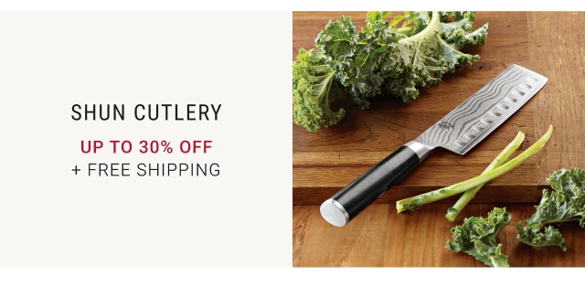 Shun Cutlery Up to 30% Off + FREE SHIPPING