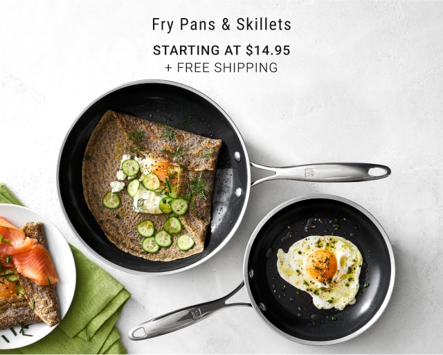 Fry Pans & Skillets - Starting at $14.95 + Free Shipping