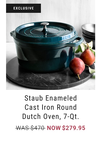 Staub Enameled Cast Iron Round Dutch Oven, 7-Qt. - Now $279.95