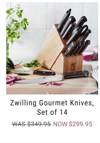 Zwilling Gourmet Knives, Set of 14 NOW $299.95