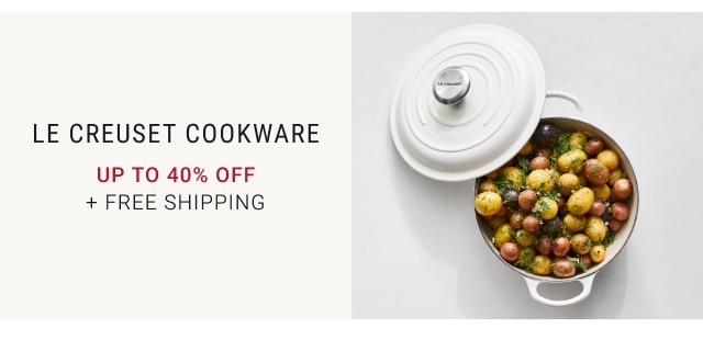 Le Creuset Cookware Up to 40% off + FREE SHIPPING