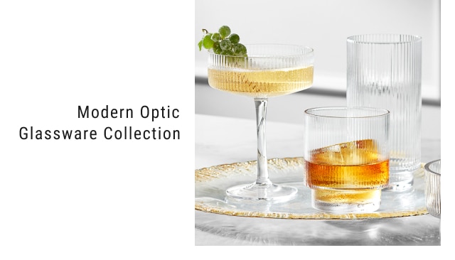 Modern Optic Glassware Collection