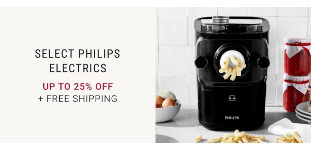 Select Philips Electrics Up to 25% Off + FREE SHIPPING