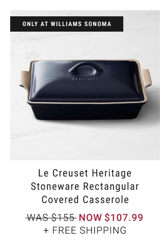 Le Creuset Heritage Stoneware Rectangular Covered Casserole - Now $107.99 + Free Shipping