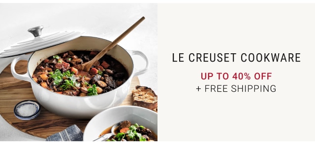 Le Creuset Cookware Up to 40% Off + FREE SHIPPING