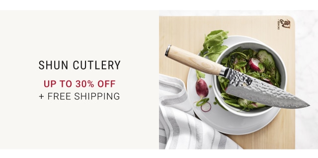 Shun Cutlery Up to 30% Off + FREE SHIPPING