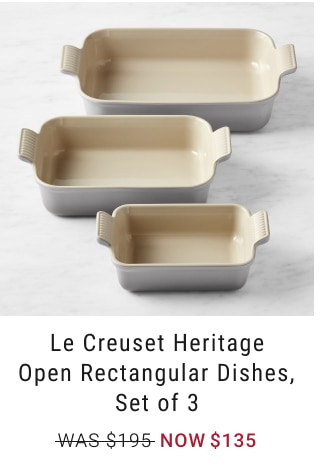 Le Creuset Heritage Open Rectangular Dishes, Set of 3 NOW $135