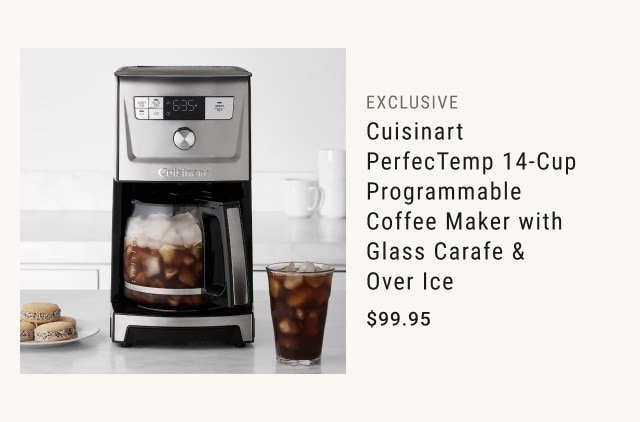 exclusive - cuisinart perfectemp 14-cup programmable coffee maker with glass carafe & over ice - $99.95