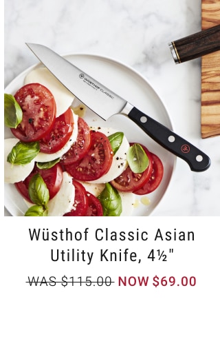 Wüsthof Classic Asian Utility Knife, 4 1/2" - Now $69.00