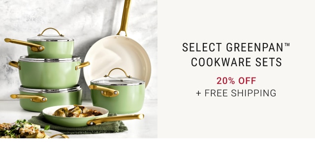 Select GreenPan™ Cookware Sets - 20% Off + Free Shipping