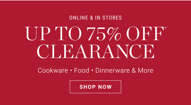 up to 75% off clearance - shop now