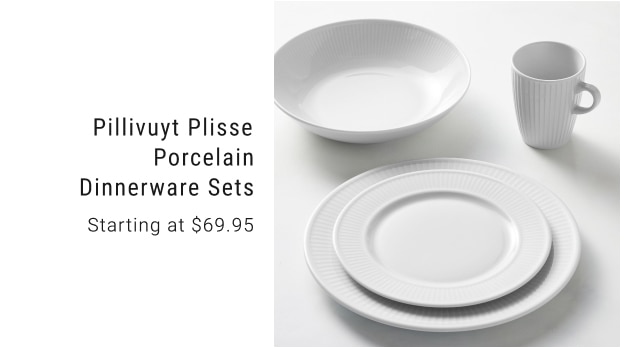 Pillivuyt Plisse Porcelain Dinnerware Sets - Starting at $69.95