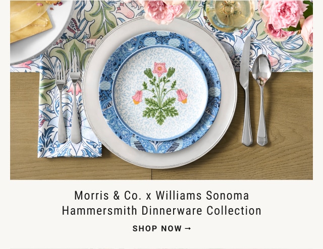 Morris & Co. x Williams Sonoma Hammersmith Dinnerware Collection - shop now