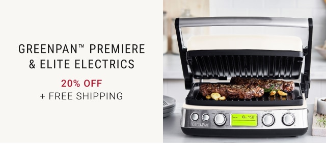 greenpan™ premiere & elite electrics - 20% off + free shipping