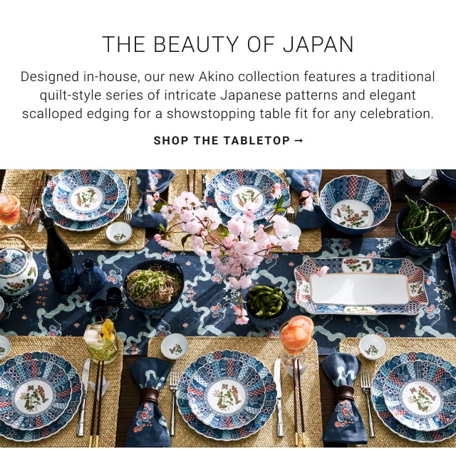 The Beauty of Japan - shop the tabletop