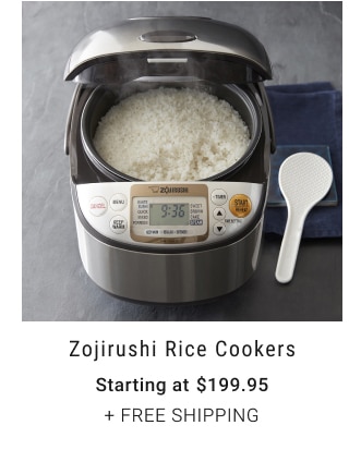 Zojirushi Rice Cookers - Starting at $199.95 + FREE SHIPPING