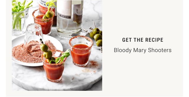 Get the recipe - Bloody Mary Shooters