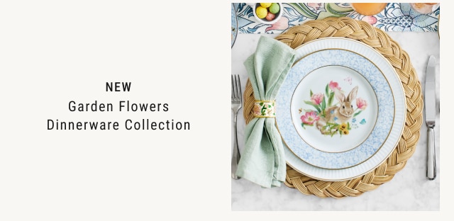 NEW Garden Flowers Dinnerware Collection