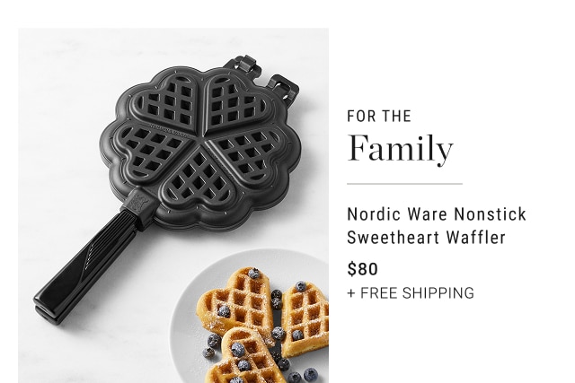 for the family - nordic ware nonstick sweetheart waffler - $80 + free shipping