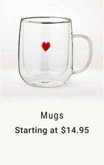 mugs - starting at $14.95