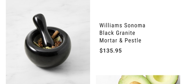 Williams Sonoma Black Granite Mortar & Pestle, 7" - $135.95