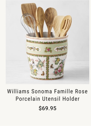 Williams Sonoma Famille Rose Porcelain Utensil Holder - $69.95