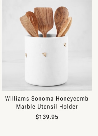 Williams Sonoma Honeycomb Marble Utensil Holder - $139.95