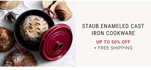 Staub Enameled Cast Iron Cookware Up to 50% Off + FREE SHIPPING