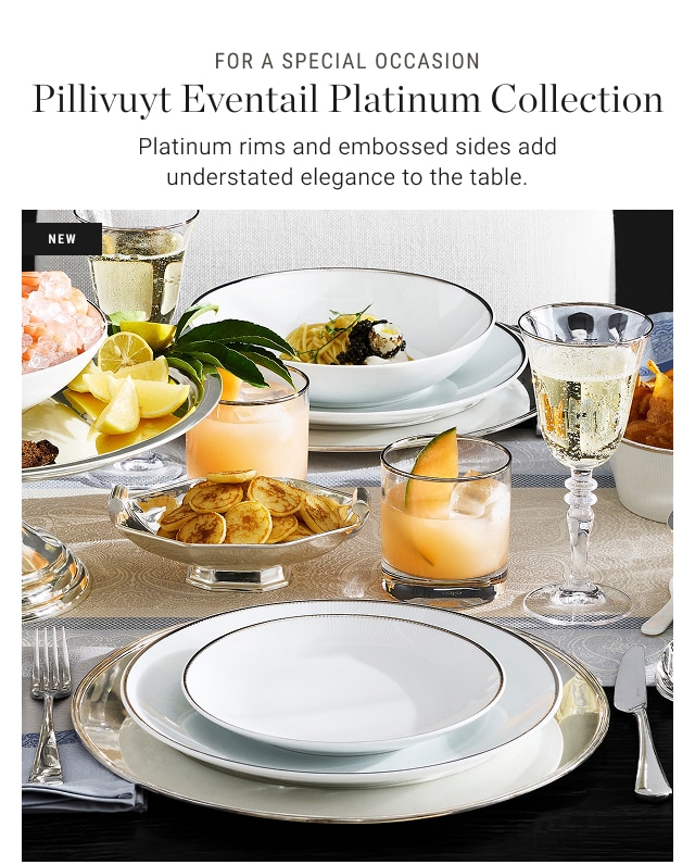 For a special occasion - Pillivuyt Eventail Platinum Collection