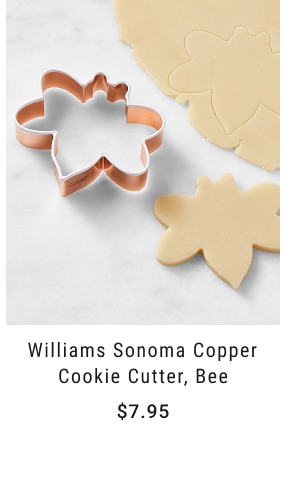 Williams Sonoma Copper Cookie Cutter, Bee - $7.95