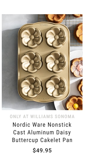 Nordic Ware Nonstick Cast Aluminum Daisy Buttercup Cakelet Pan - $49.95