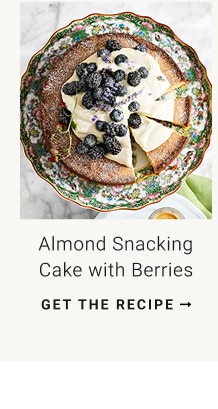 Almond Snacking Cake with Berries - Get The Recipe