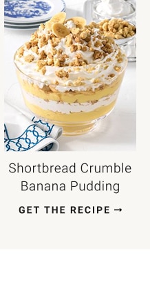 Shortbread Crumble Banana Pudding - Get The Recipe