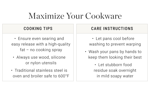 Maximize Your Cookware