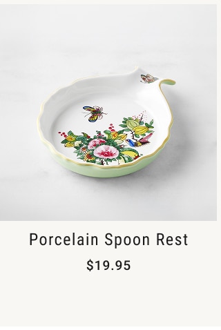 Porcelain Spoon Rest -  $19.95