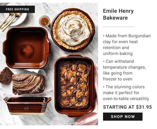 Emile Henry Bakeware Starting at $31.95 - shop now