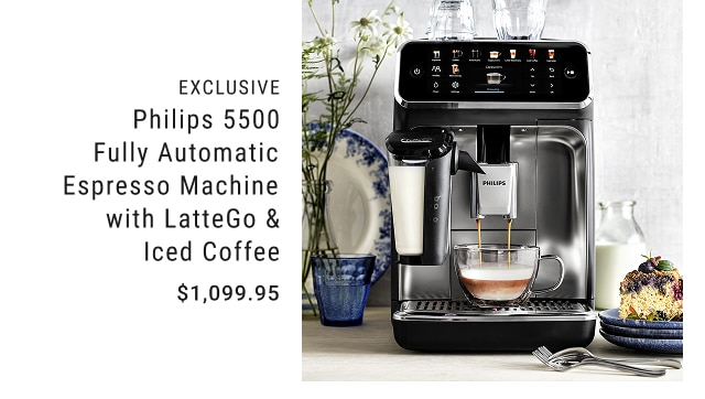 Philips 5500 Fully Automatic Espresso Machine with LatteGo & Iced Coffee - $1,099.95