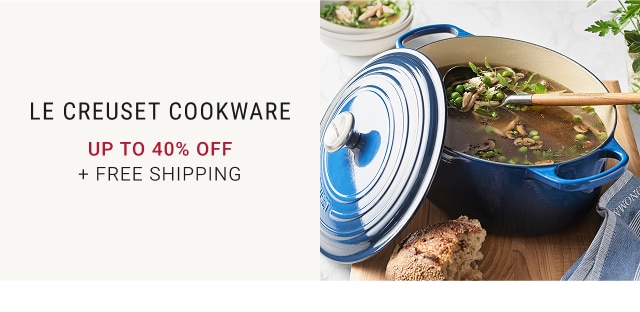 Le Creuset Cookware - Up to 40% Off + Free Shipping