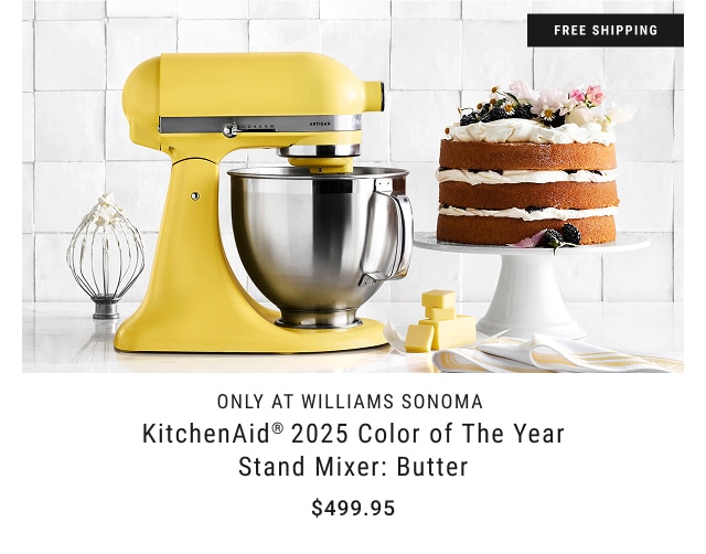 KitchenAid® 2025 Color of the Year Stand Mixer: Butter - $499.95