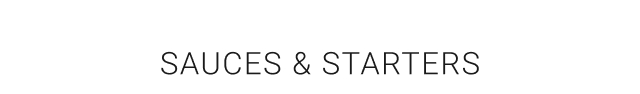 Sauces & starters