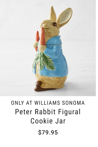 Peter Rabbit Figural Cookie Jar - $79.95